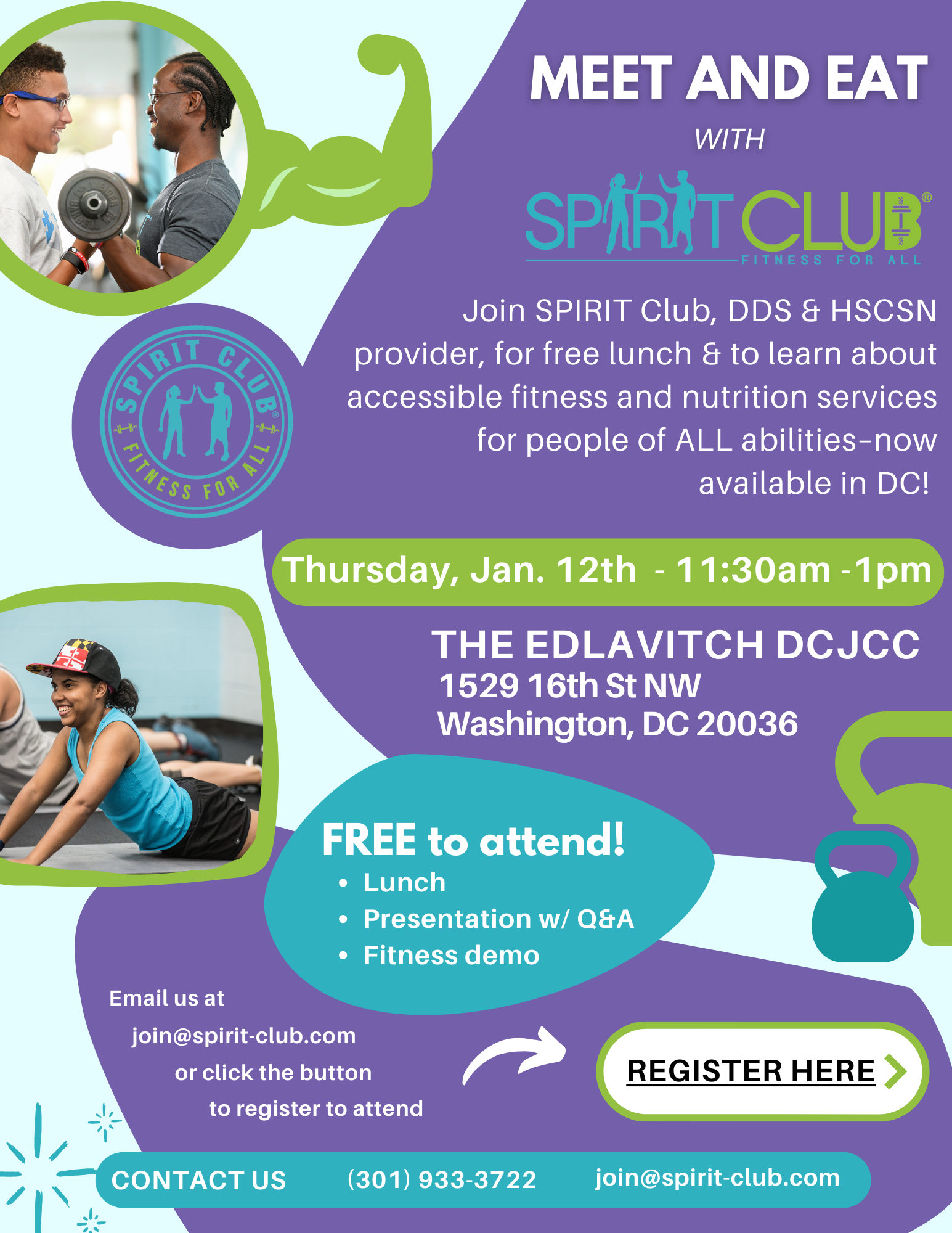 Free lunch in DC with SPIRIT Club! Are you coming?